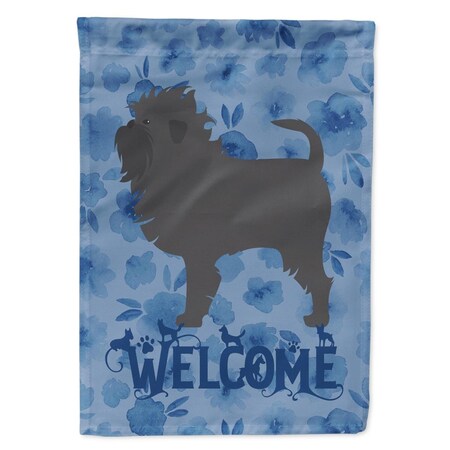 Carolines Treasures 28 x 0.01 x 40 in. Affenpinscher Welcome Flag Canvas House Size CK6175CHF